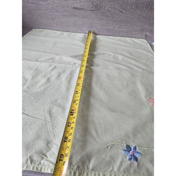 Vtg EASTER Spring Cloth Napkins & Rings Bunny Flower Set Of 3 Square 20" 1990s - Picture 14 of 15